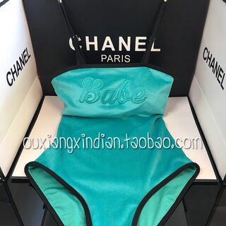 Idol New Store This Issue's Favorite: Thai Resort Style Soft, Skin-Friendly, Versatile Velvet Camisole One-Piece Swimsuit for Women