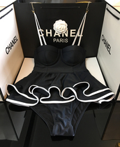 Idol new store high-end small black dress Thai trend brand temperament elegant high waist thin skirt one-piece swimsuit female