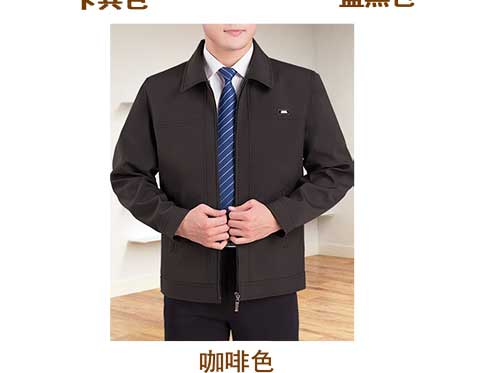 Lapel áo khoác nam trung niên nam áo khoác giản dị cha nam mùa xuân và mùa thu mới trung niên và người già thả lỏng áo khoác bomber