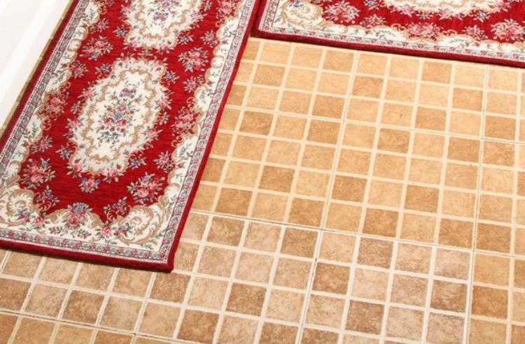 Long phong cách nông thôn phòng khách thảm châu Âu thảm sàn cửa mat nhà bếp mat phòng ngủ đầu giường thảm cửa mat - Thảm thảm lông lót sàn