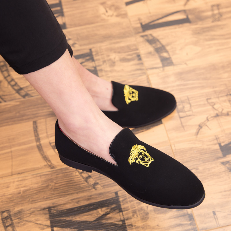 Doudou shoes men's 2022 new leather shoes men's European station British Korean version casual breathable slip-on loafers