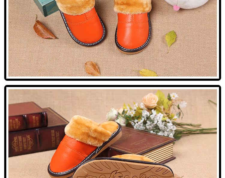 Chaussons enfants en cuir MISS pour hiver - semelle tendon - Ref 1018081 Image 37