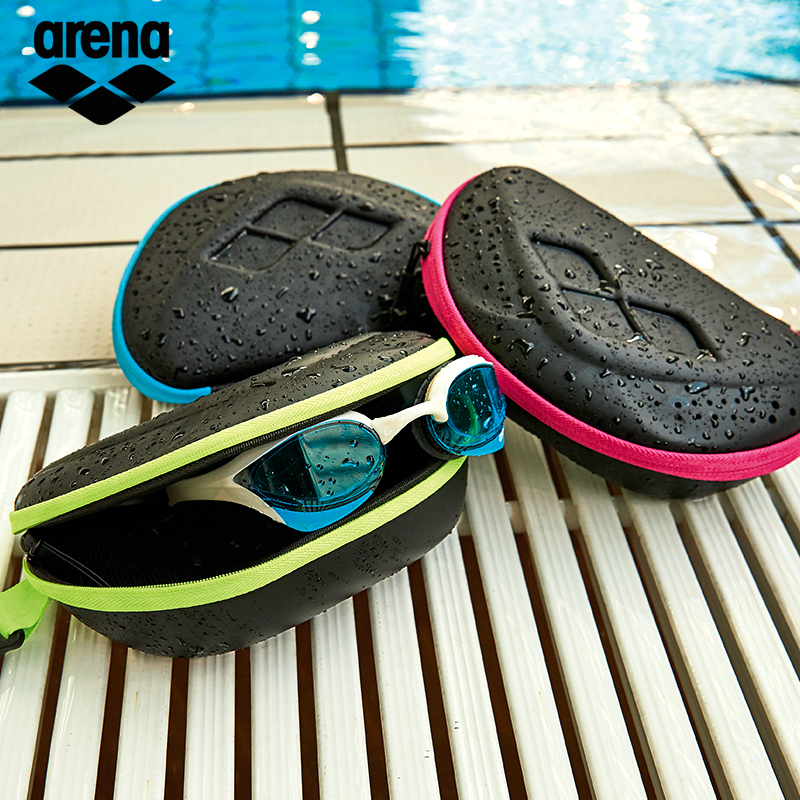 arena arena goggles box professional large frame anti-fog HD swimming goggles storage box large mirror box swimming equipment