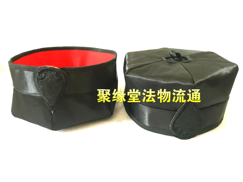 Taoist supplies Fa yi Taoist hat Hood flower crown hat High gong hat Hexagonal hat Taoist supplies