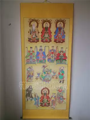 Taoist immortal portrait handmade portrait, water and land portrait, Taoist God, ancestor Heavenly Master picture