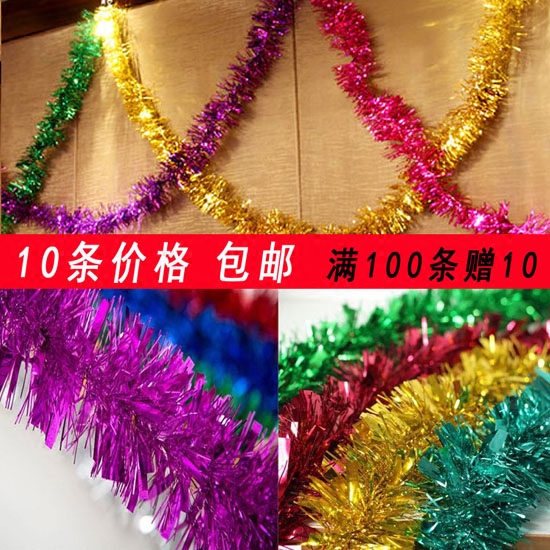 New Year's Eve Gala Decoration Items Laflower Color with colored strips Brush Strips Shop Decorated Knot Wedding Stairs Decorated laps