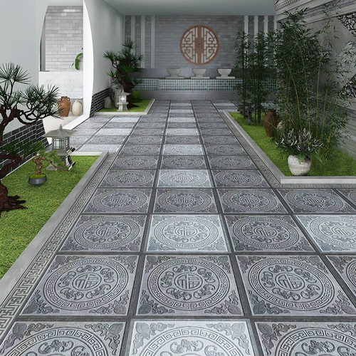 Китайский антикварный кирпичный кирпич 600x600 гостиная плитка лысая лысая анти -утиляющая антифрозен на открытом воздухе