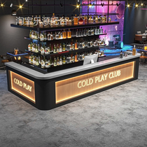 Retro industrial style bar bar restaurant coffee shop front desk pub barbecue shop cashier table billiards hall reception desk