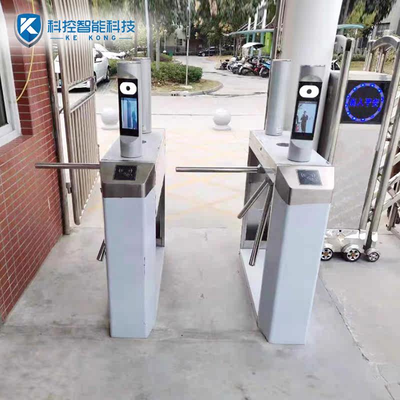 School Face Recognition Triple Roll Gate Intelligent Access Control System Wind Scenic Area One-way Door Pedestrian through fence machine Museum gate machine