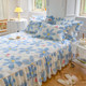 Thickened Pure Cotton Quilted Bed Skirt Style Bed Cover Dust Cover Single Piece Winter All-Cotton Non-Slip Fitted Sheet 1. 51.8m
