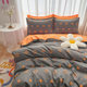 Simple New Four-Piece Bedding Set for Bed, Including Bed Sheet, Duvet Cover, Suitable for All Seasons, Double Bed, Home Use, Duvet Cover, Suitable for Sleeping Naked, Student Dormitory Three-Piece Set