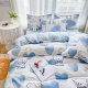 Simple New Four-Piece Bedding Set for Bed, Including Bed Sheet, Duvet Cover, Suitable for All Seasons, Double Bed, Home Use, Duvet Cover, Suitable for Sleeping Naked, Student Dormitory Three-Piece Set