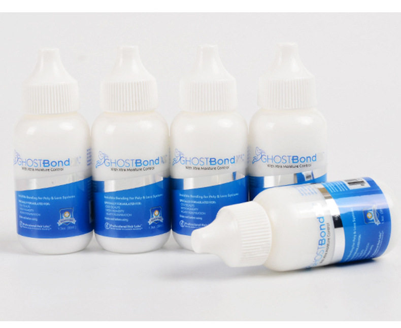 Аксессуары для ухода за париком 假发胶水皮肤隐形液体胶织发补发蕾丝网乳胶影视化胶妆固定胶超粘 Ghost bond