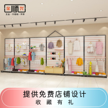 Mother and child Display rack childrens shop high cabinet rack clothes rack clothing floor display rack free design hanger