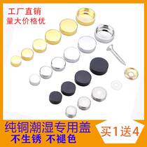 Thickened ferrule pure copper nail decorative cover tile fixing nail acrylic plate screw fixing glass decorative buckle cover