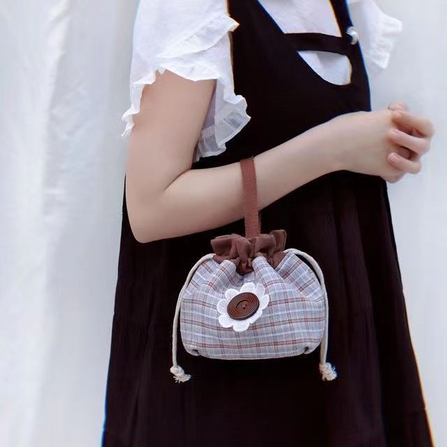 Little Daisies Handbag Mini Handbag Girls Day Handbag Art Bag Package Mobile Change Bag