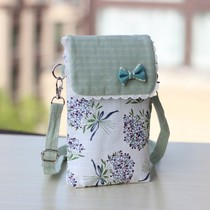 Han Edition Cloth Art Mobile Phone Bag Women 2022 Summer New Mini 100 Hitch Satchel Vertical hanging neck Zero money mobile phone bag