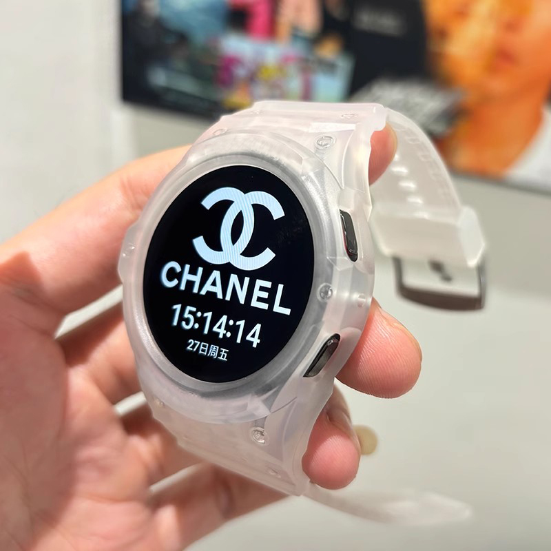 Suitable for Samsung Galaxy Watch 7/6/54 Transparent Protective Case with Integrated Strap 40/44mm