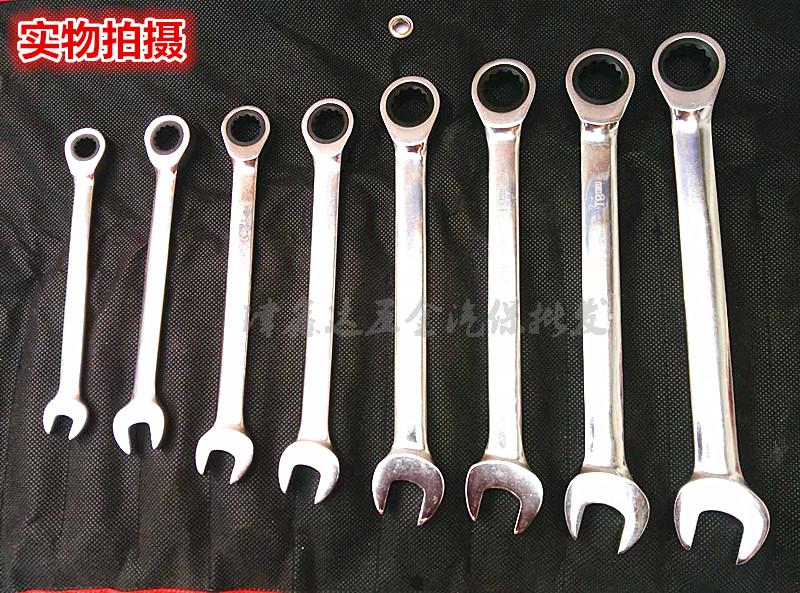 Ratchet double-use wrench fast exfoliator wheel wrench opening plum-solid wrench machine wheel dual-use