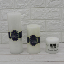 Large Number White Cylindrical Candle Wedding Church Candle White Candle Hotel Decorate West Restaurant White Large Candles