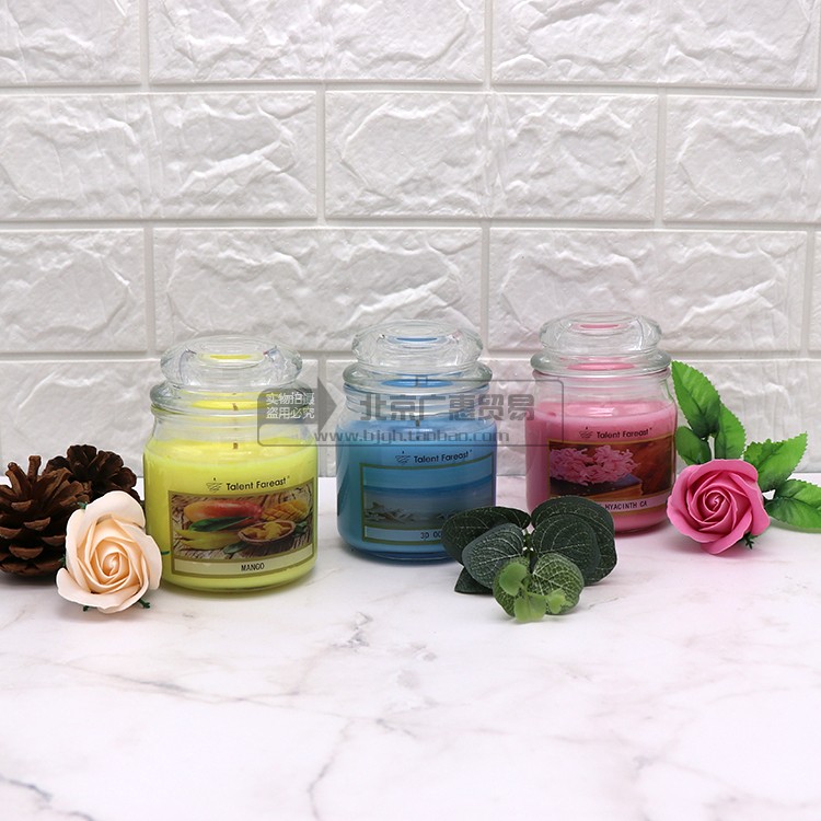 Glass Cup Fragrant Lavender Essential Oils Smoke Smokeless Candle Cups Wax Glass Cups Bean Wax Scented Scented candle