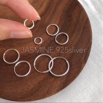 S925 sterling silver mini small ear ring ear bone nails stacked with personality ear size rings for men and women earrings do not fall off