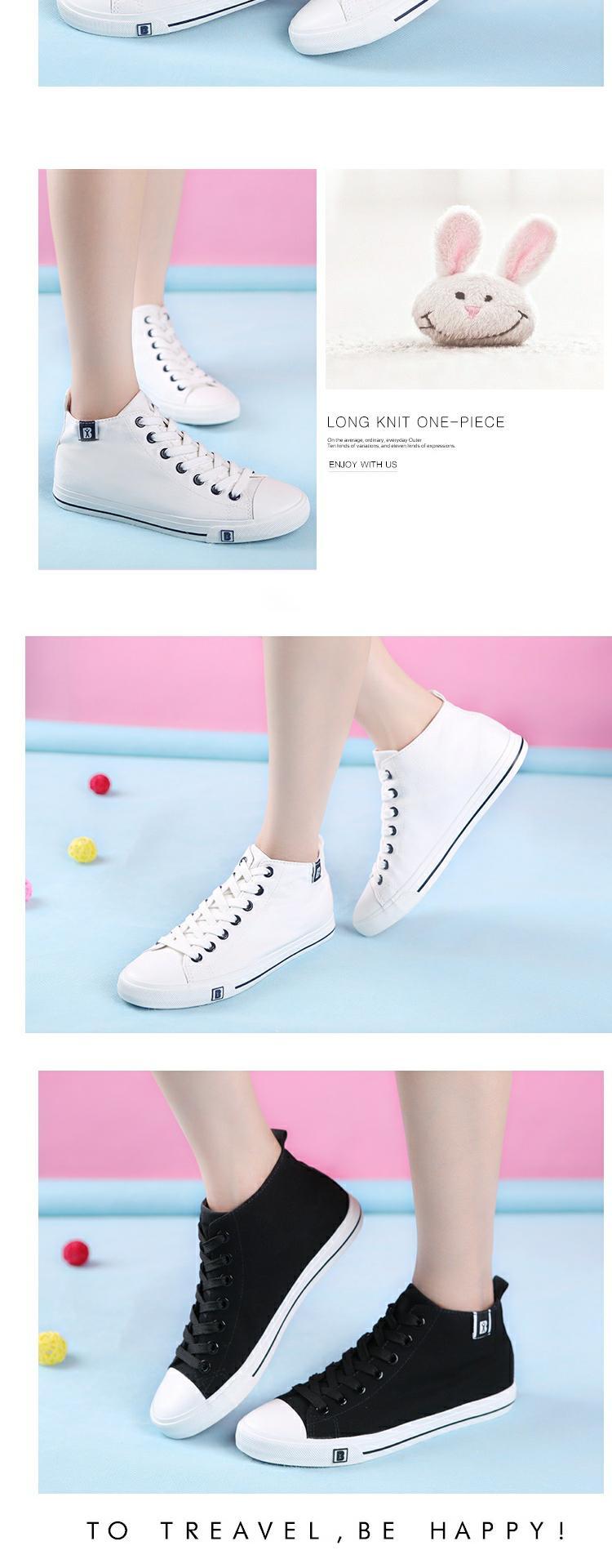 Giày vải nam mùa xuân Giày đế bệt đế xuồng Hàn Quốc màu đen - Plimsolls giày thể thao nam giảm giá
