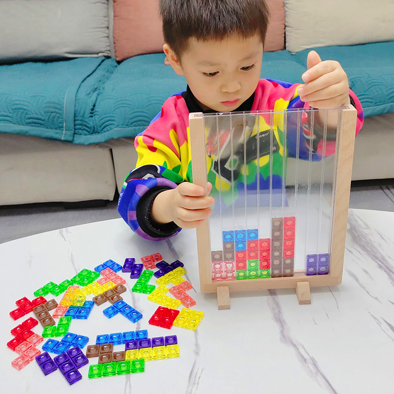 Russian Block Jigsaw Puzzle 3 Children Puzzle Force Development 4 To 6 Years Old 5 Boy Girl Assembled Toys