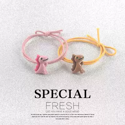 Creative girl Hairband Korean cute little dinosaur Hairband ins Net red Hairband tie hair rubber band headdress female