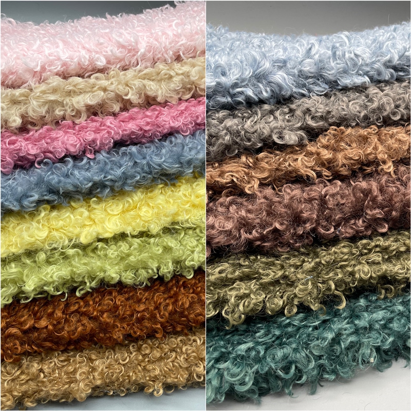 Cotton Doll Hair Fabric, Wool Curly Loop Fur Fabric, Australian Wool Clothing, Shoes, Boot Lining Fabric
