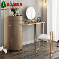 Light luxury marble dressing table bedroom modern simple Italian minimalist small apartment storage cabinet integrated makeup table