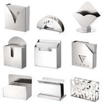 Hotel restaurant desktop stainless steel tissue rack hotel vertical tissue clip napkin rack personalized creative logo