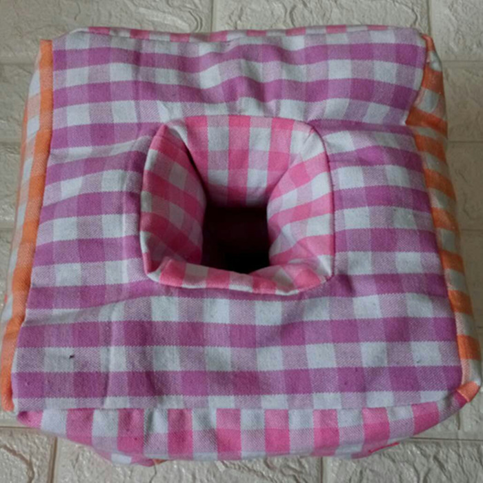 Gối bông cũ sáu lỗ tinh tế gối xốp gối tai gối ăn trưa phá gối với lỗ gối - Gối goi chu u