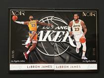 NBA star card 2018-19 noir Lakers James 85th team logo base pair