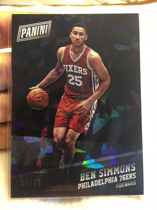 Nba Star Card Panini 2017 Black Friday 76Ers Simmons Rookie Year 25Th Edition Ice Shatter