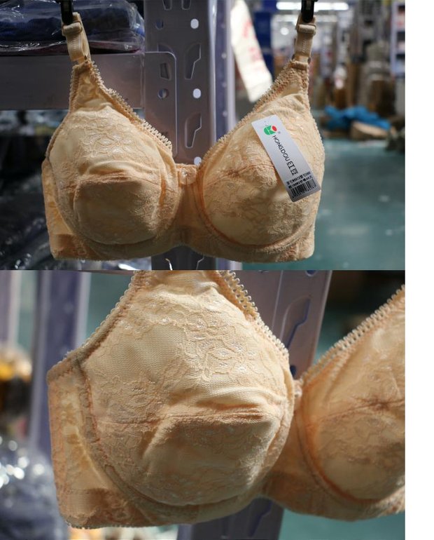 Đậu đỏ W6972D cup mùa hè mỏng phần bra nữ cỡ lớn full cup bra ngực lớn khoe đồ lót ren nhỏ gợi cảm quần lót phụ nữ