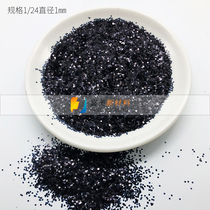 PET black glitter powder black glitter powder black sequins decorative glitter powder handmade DIY diatom mud powder