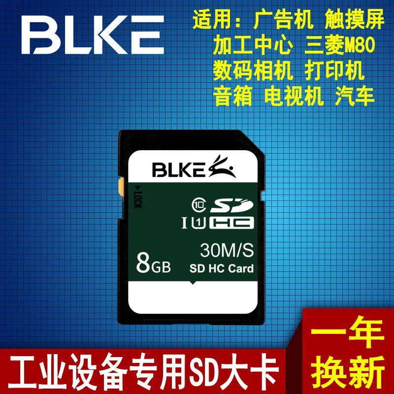 BLKE SD card 8G high speed Class10 Audi fus car load music car DJ camera MP3 big card 30M