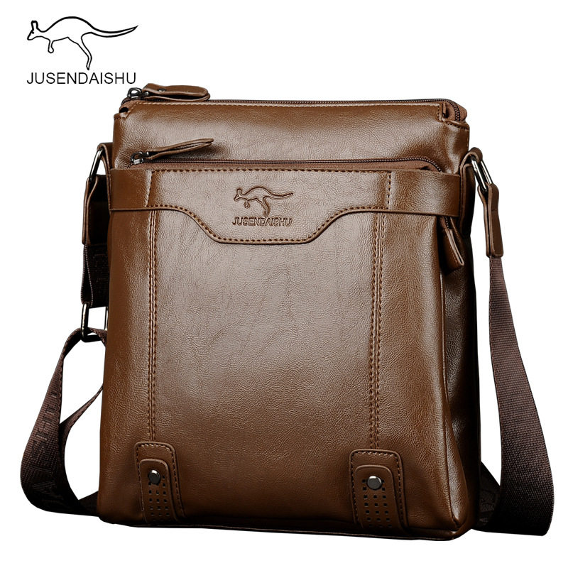 2022 New Jusen Kangaroo Men's Bags Men's Bags Business Casual Messenger Bags Men's Bags Shoulder Bag Vertical Edition Explosion
