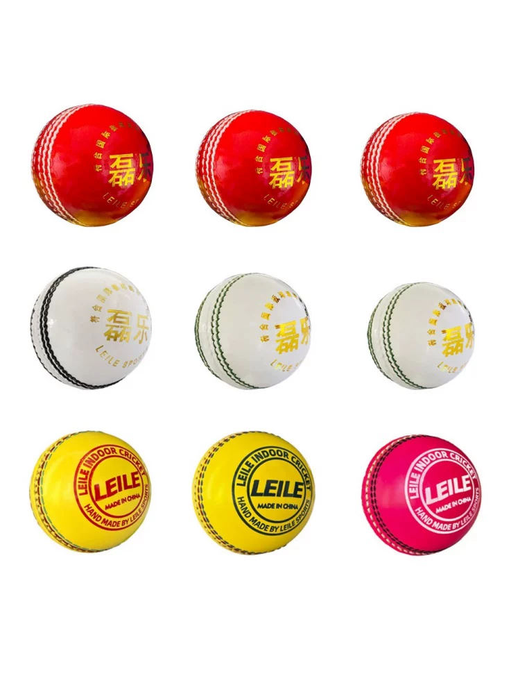 [国产板球木球进口材料Cricket ball红色纯皮木芯防水训练比赛用球]