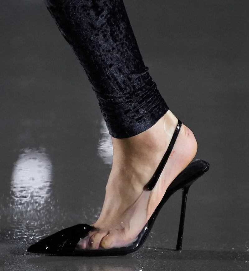 Absolutely beautiful ~ ~ ~ ~ Take a good look at the giant legs length 2022 new black 100 lap sexy high heels