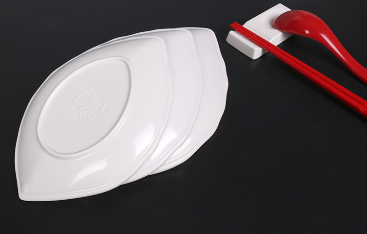 Tấm nhựa melamine tấm trắng lá KTV tấm ăn nhẹ món ăn nhẹ tấm bên khách sạn món ăn lạnh món ăn melamine bộ đồ ăn bát ăn cơm