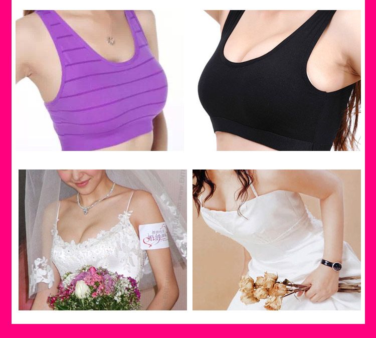 Silicone vô hình ngực nhỏ ngực tập hợp váy cưới gợi cảm dày chống trượt ngực núm vú bơi liền mạch đồ lót bra dán ngực nâng đẩy