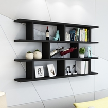 Bookcase Wall-mounted wall-mounted climbing wall rack Wall cabinet Wall book rack Study shelf Living room decoration office