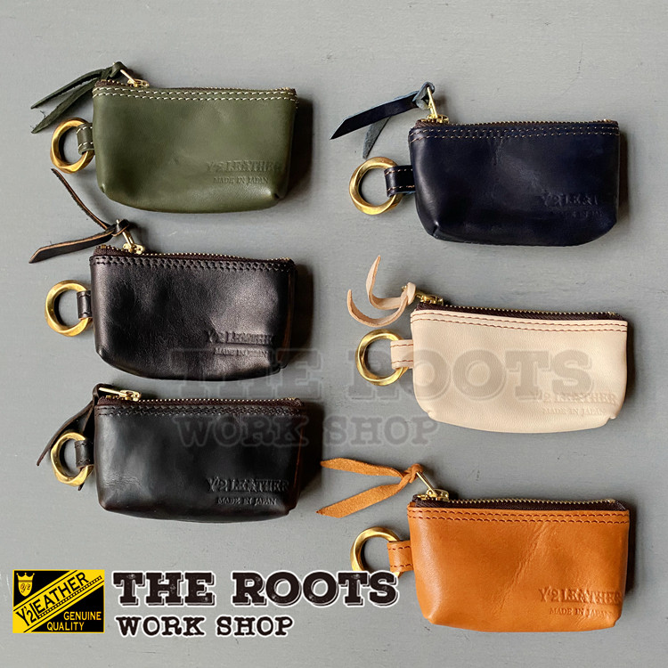 Y2LEATHER Japanese multicolor spot light retro marpi key bag zero wallet-Taobao