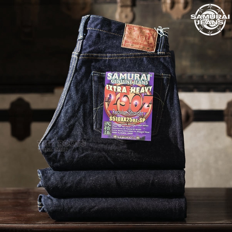 Japanese-Made Samurai Jeans Samurai Limited Edition Heavyweight S510Xx25Oz-Sp Straight-Leg Jeans
