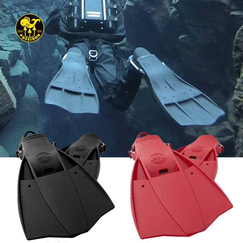 Poseidon Poseidon Trident Fin Diving Frog Shoe Technique Diving Adjustable Foot Webbing Side Hanging Diving
