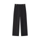 Double-breasted fashion trousers for women in spring and autumn, wide-legged, large-leg swing trousers, high-end pull-back, high-waist, straight-leg drapey wide-leg trousers