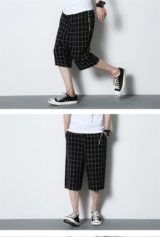 Mùa hè 2018 mới thể thao quần short giản dị cộng với quần lửng cạp cao cỡ lớn quần lửng hậu cung phiên bản Hàn Quốc của quần nam thủy triều quần ngố nam