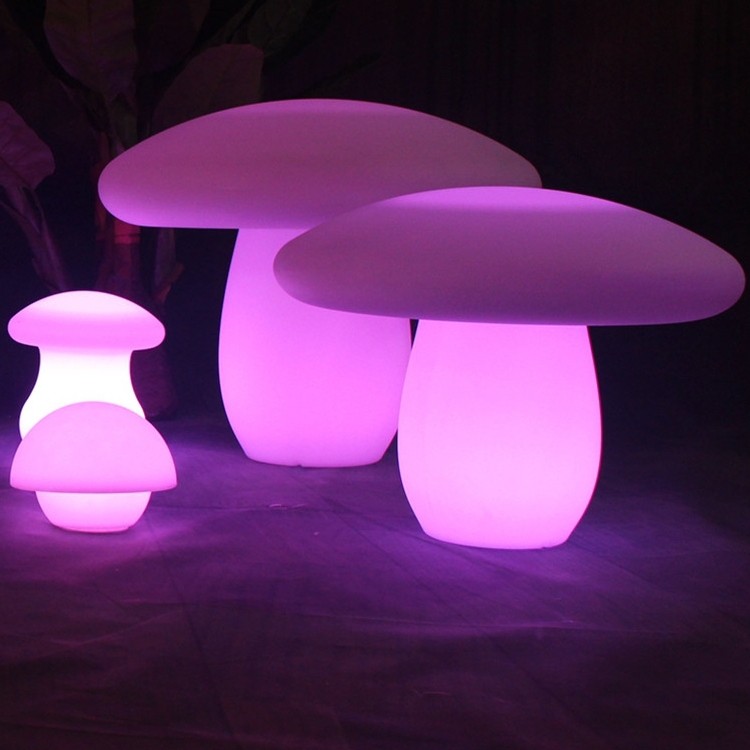 Seven Color Luminous Mushrooms Solar Lamp Outdoor Lights Courtyard Beauty Chen Floor Landscape Lawn Brightening Streetlights Direct-Taobao